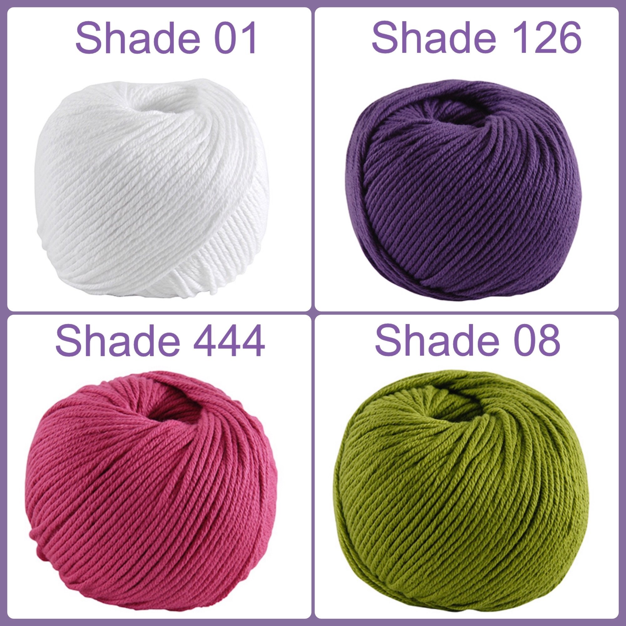 DMC Natura Medium yarn shade 01 126 444 08