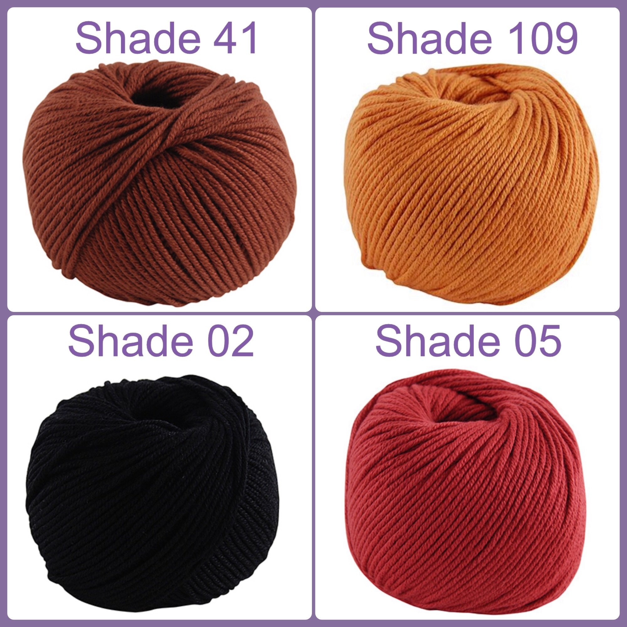DMC Natura Medium yarn shade 02 109 05 41