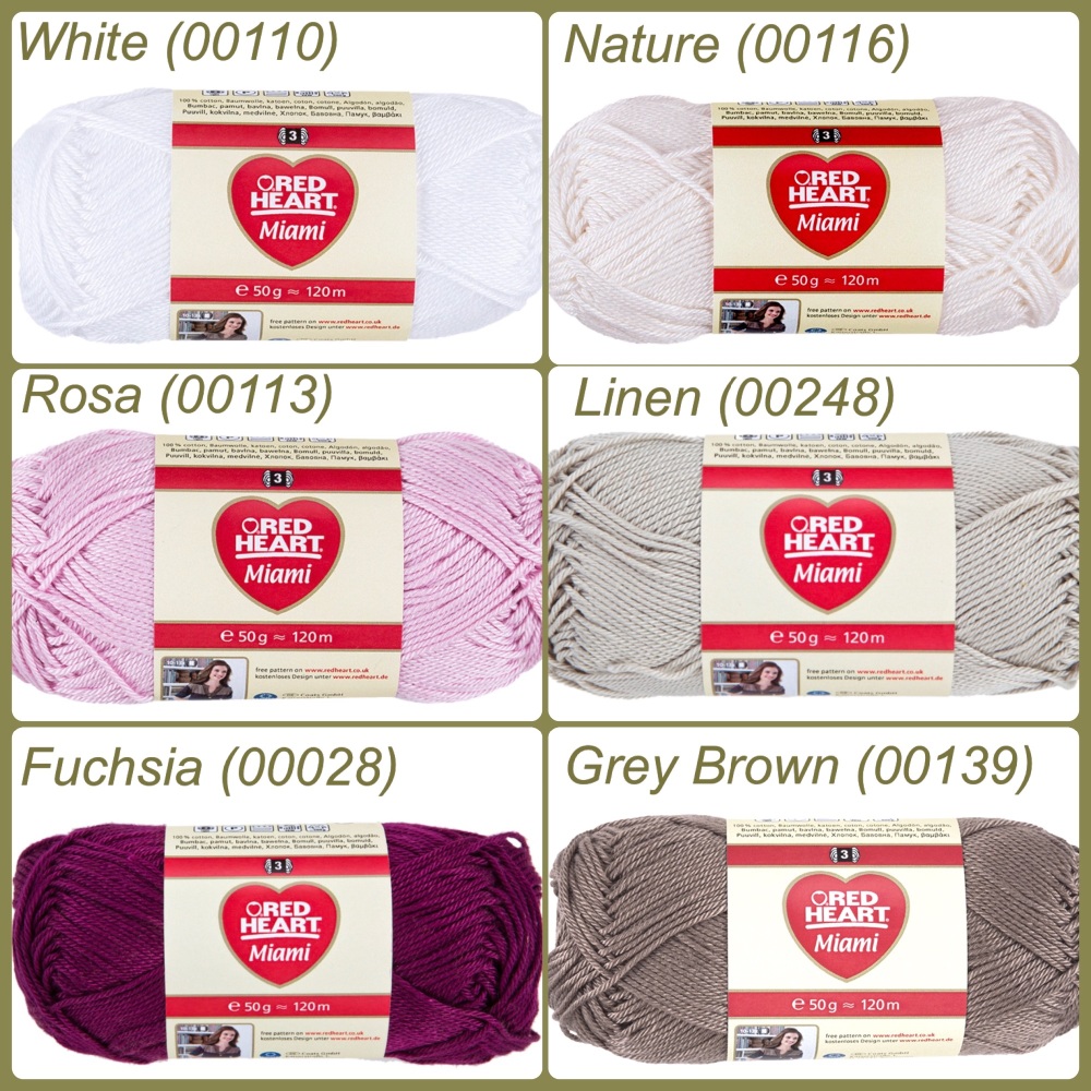 Red Heart Miami Cotton Yarn KnitUK