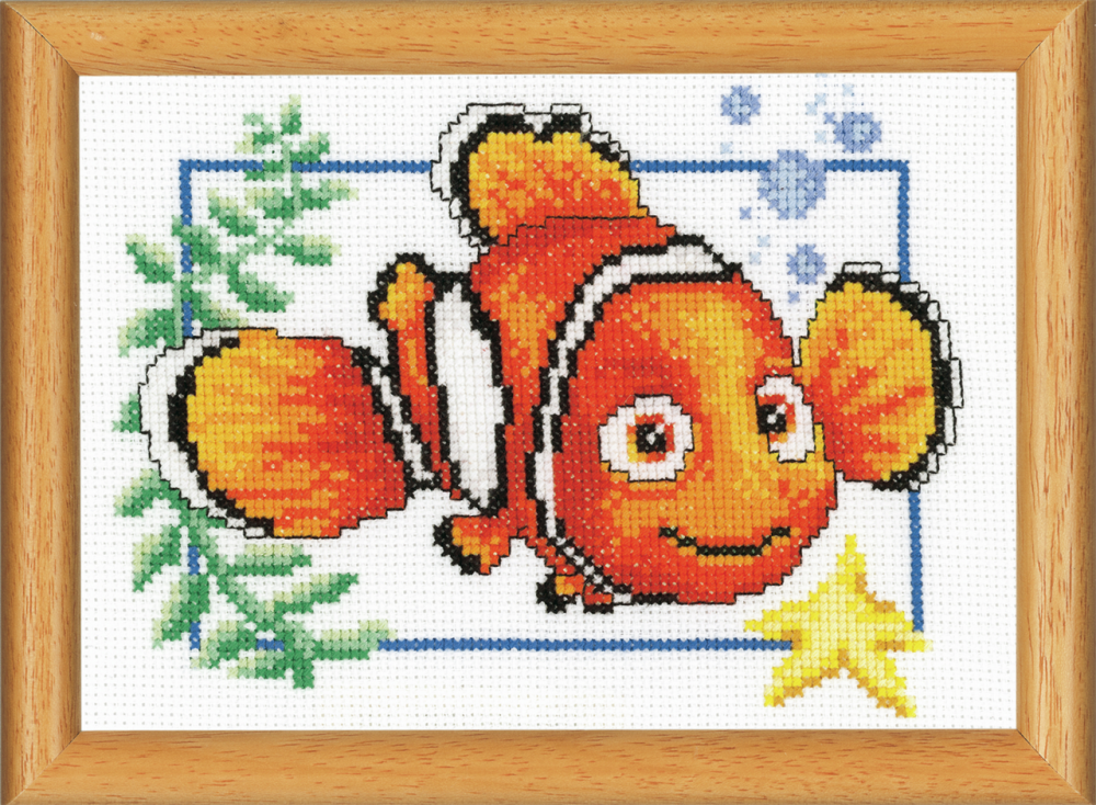 Cross Stitch Kit for framing: Nemo (Vervaco). 
