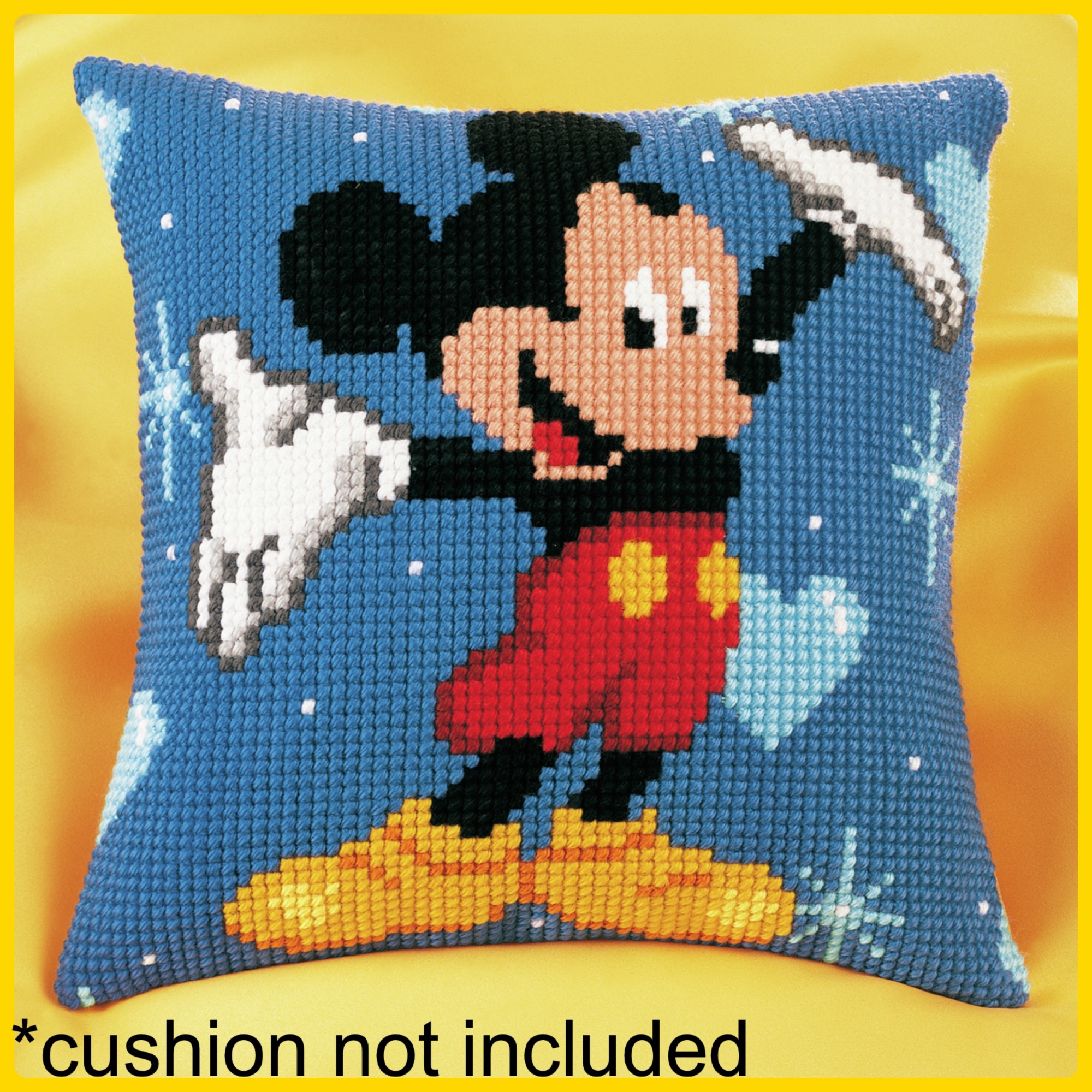 Vervaco cross stitch tapestry mickey cushion cover
