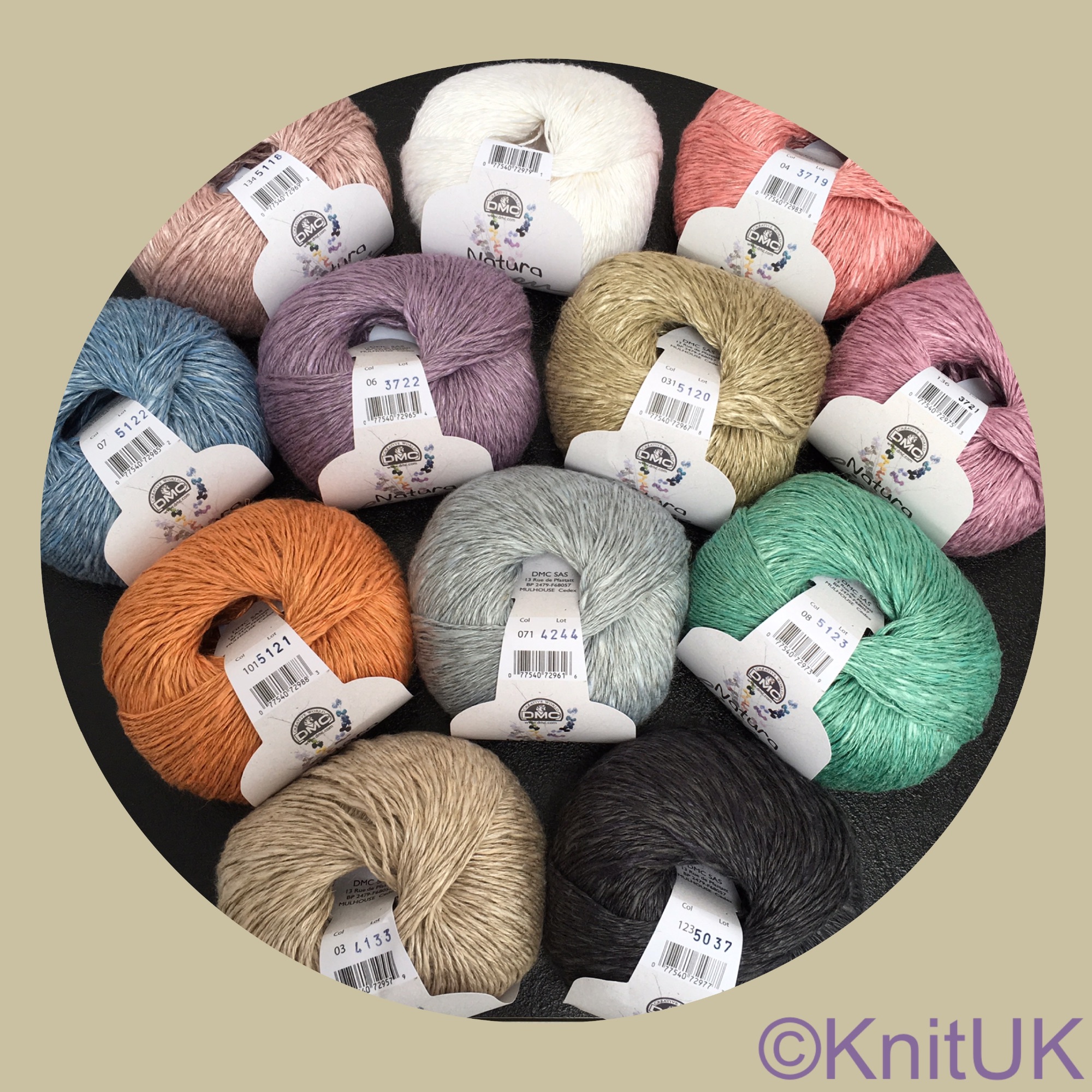 Natura Linen knitting yarn | DMC Crochet Knitting | KnitUK