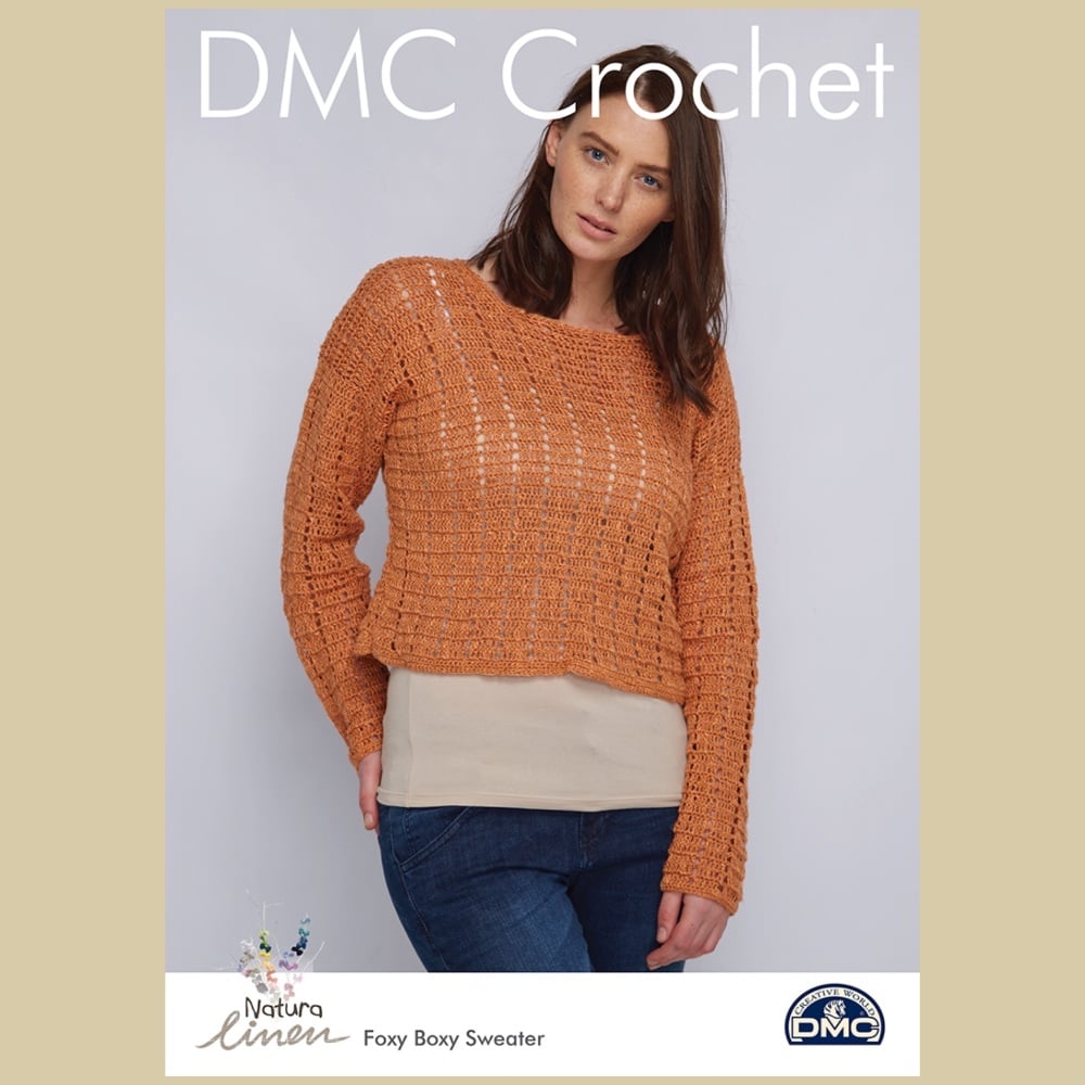 DMC Foxy Boxy Sweater - Crochet Pattern Leaflet (by Fran Morgan)
