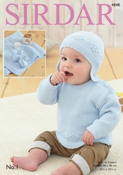 Sirdar Pattern: Sweater, Helmet, Bootees and Blanket in Sirdar No. 1. Leaflet (Knitting)