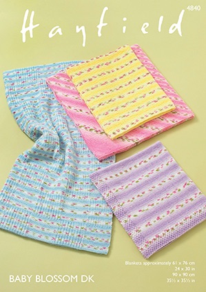 Hayfield pattern: Blankets in Hayfield Baby Blossom DK. Leaflet ( Knitting)