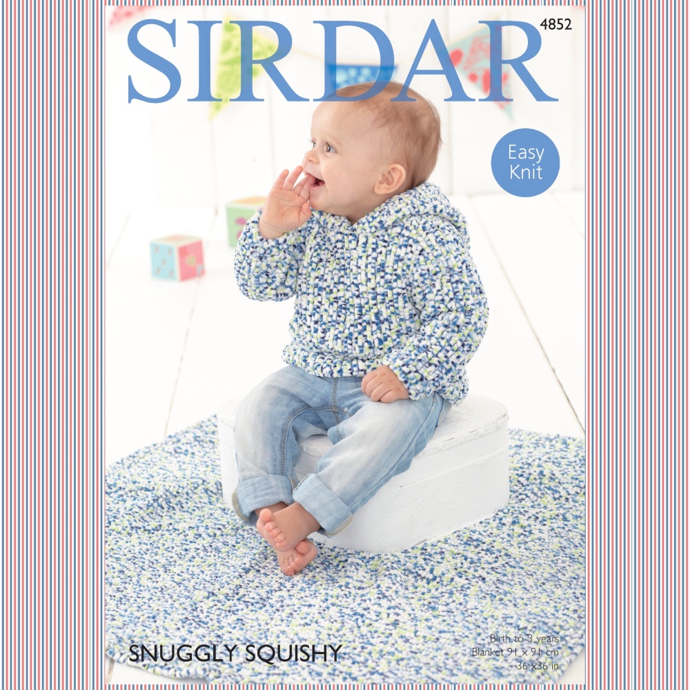 Sirdar Pattern: Sweater and Blanket in Sirdar Snuggly Squishy. Leaflet (Knitting)
