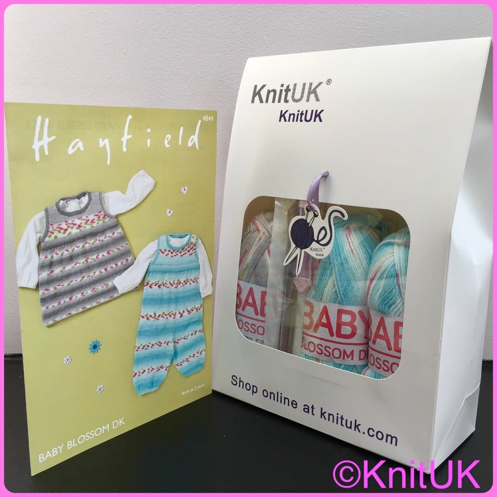 KnitUK Baby Blossom Knitting Kit.
