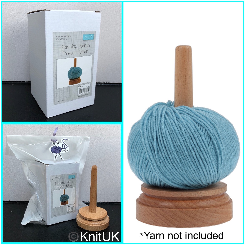 Wooden Spinning Yarn and Thread Holder Trimits knitting accessories