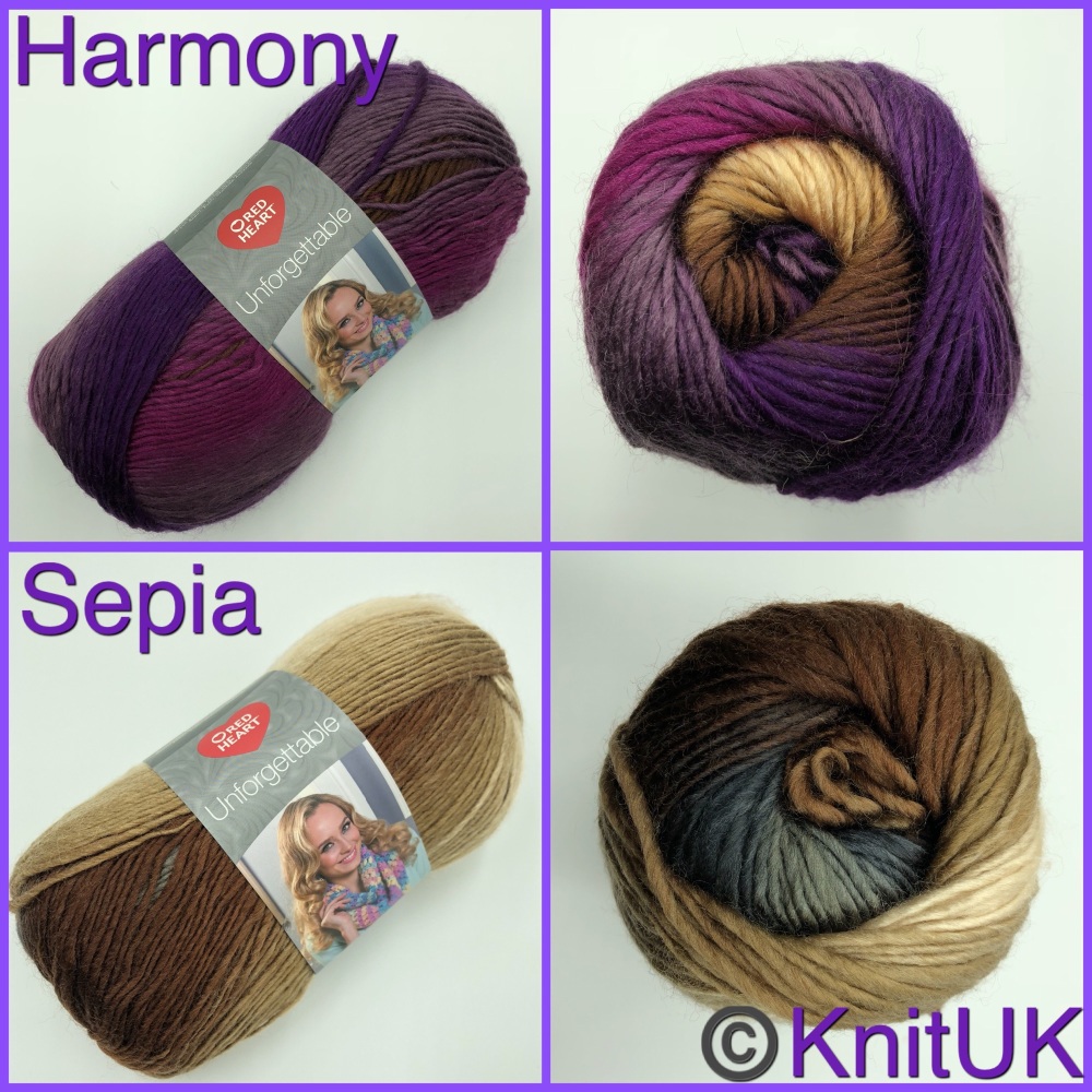 Red Heart Unforgettable 100g. Roving Acrylic Aran yarn for Loom knitting, knitting and crochet. Choose colour.
