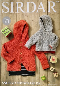 Sirdar pattern: Sweater & Cardigan in Sirdar Snuggly Snowflake DK. Leaflet 4688 ( Knitting)