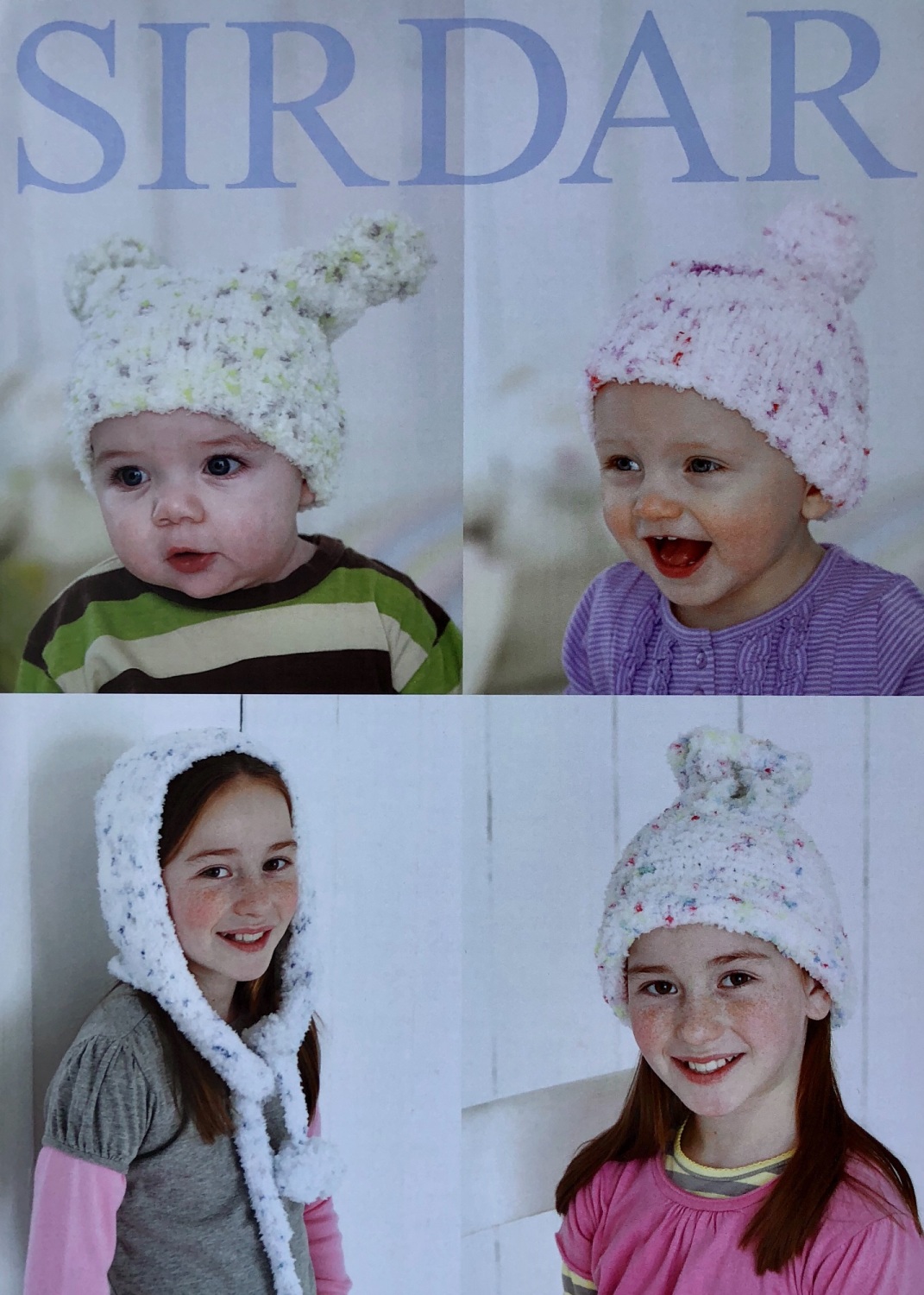Sirdar pattern: Hats in Sirdar Snuggly Snowflake Chunky. Leaflet 4698 ( Kni