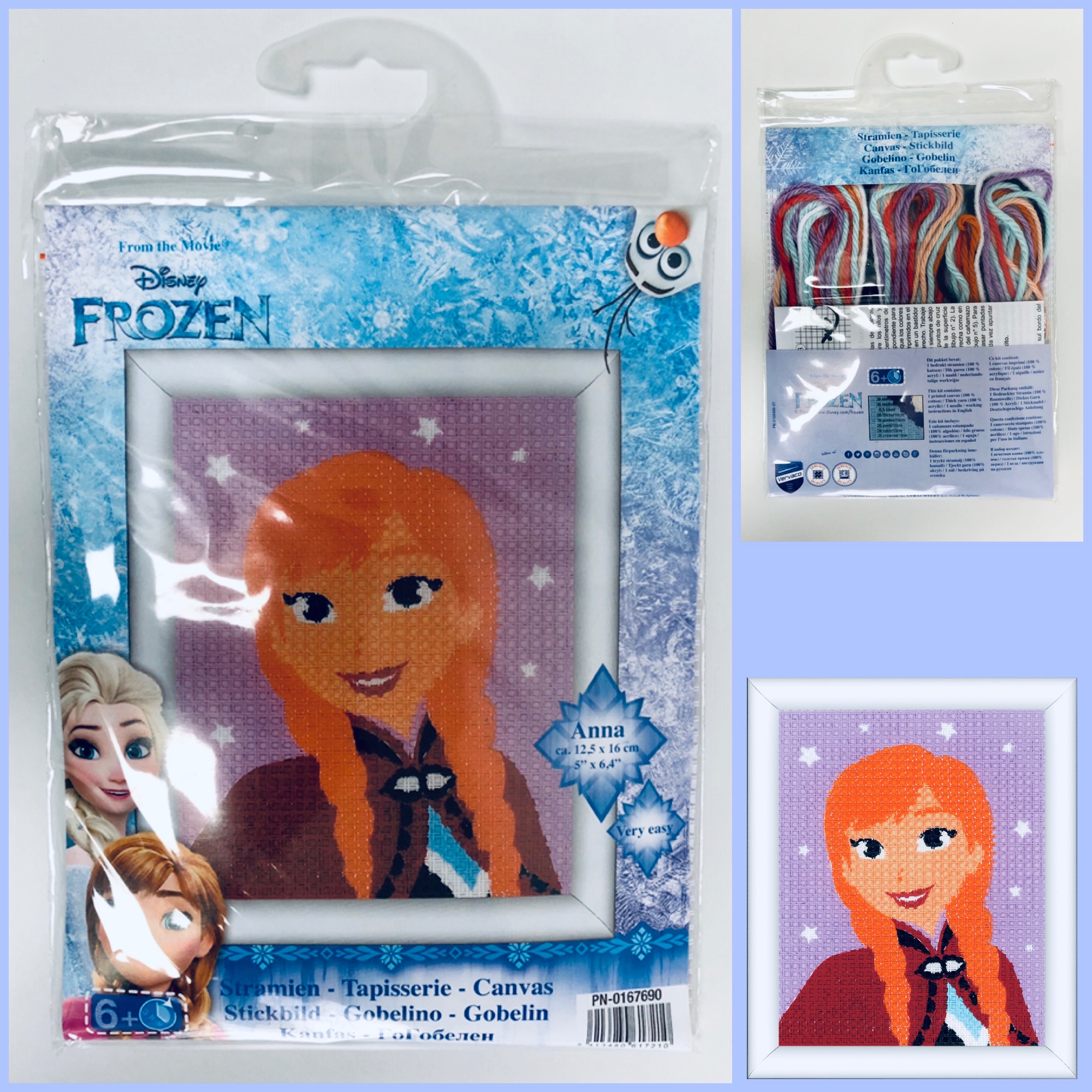 vervaco Disney frozen Anna tapestry framing kit