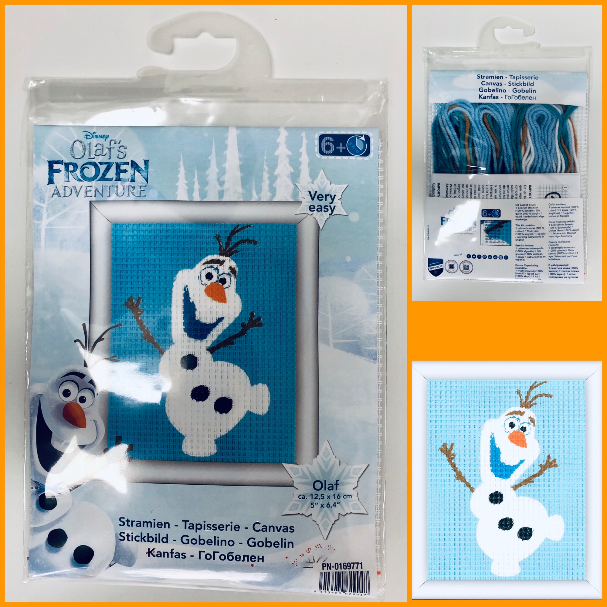 vervaco disney frozen Olaf tapestry framing kit