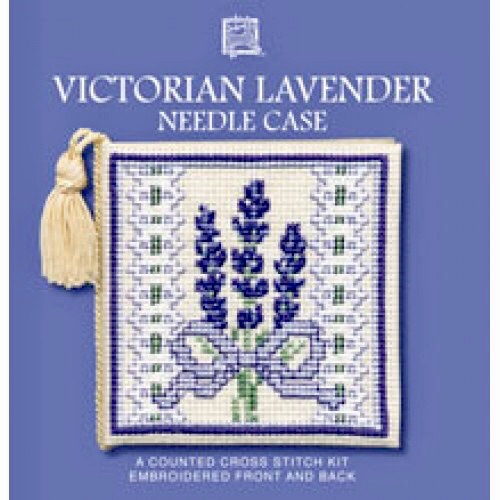 Needle Case Victorian Lavender. Cross Stitch Kit by Textile Heritage.