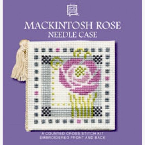 Needle Case Mackintosh Rose. Cross Stitch Kit by Textile Heritage.