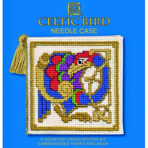 Needle Case Celtic Bird. Cross Stitch Kit by Textile Heritage.