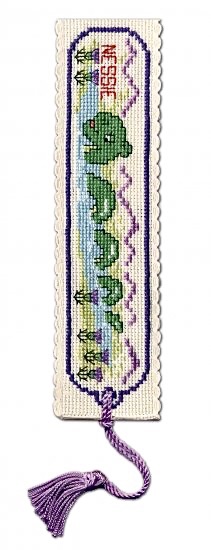 BOOKMARK Loch Ness Monster. Cross Stitch Kit by Textile Heritage