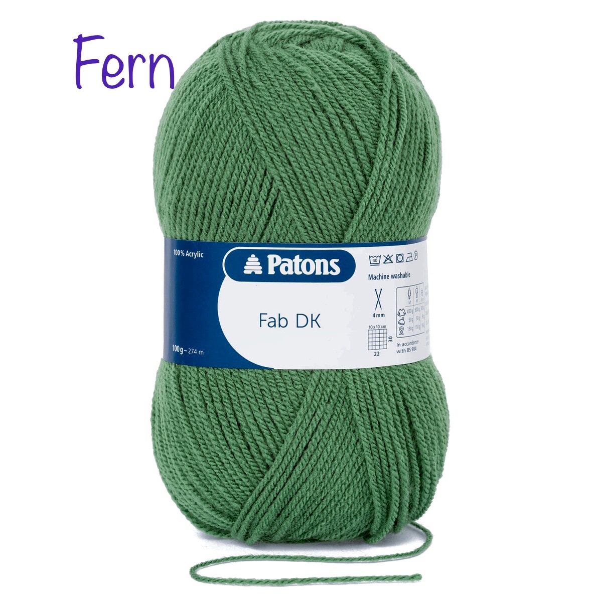 Patons fab dk fern acrylic Double knitting yarn