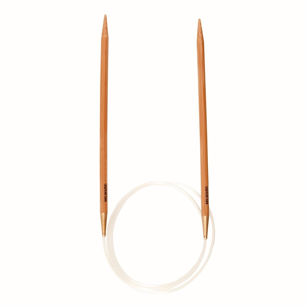 Circular Knitting Needles - Milward. Bamboo (80cm). Starts at