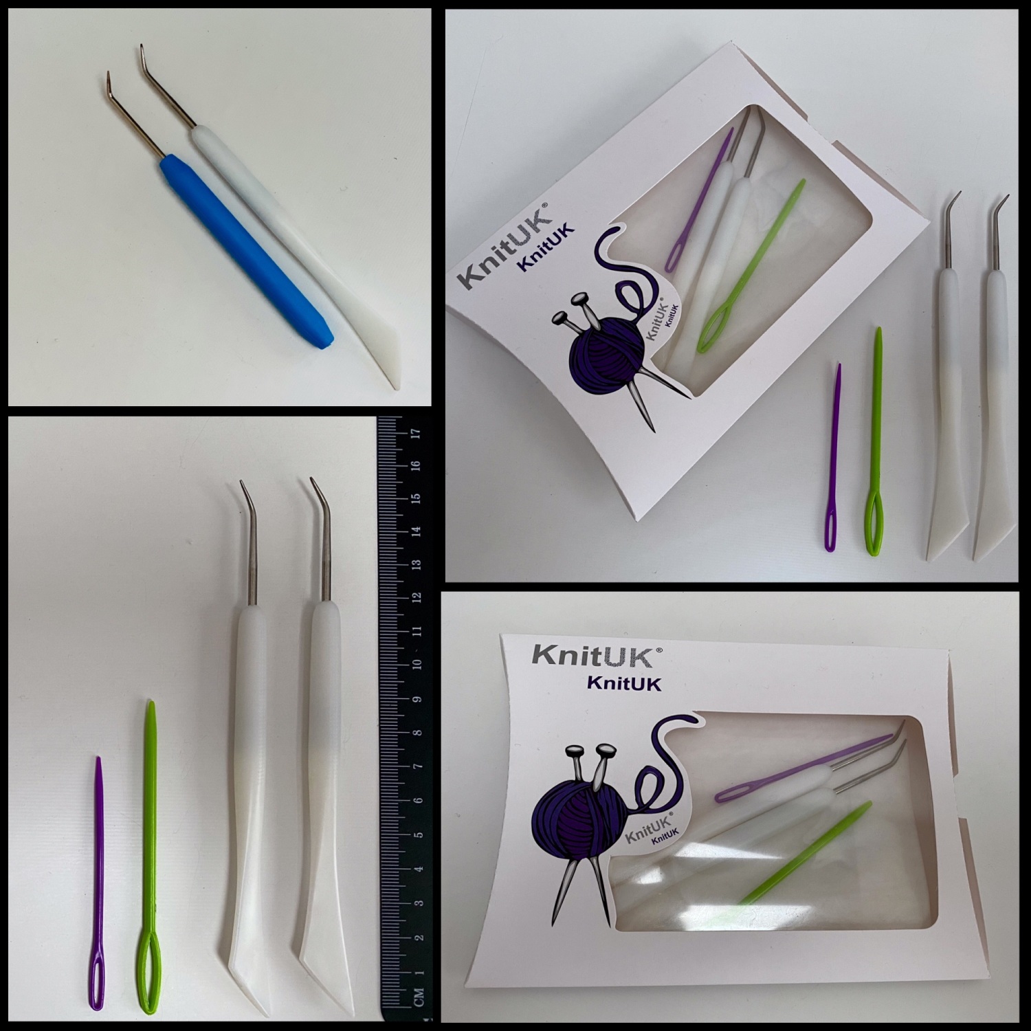 Long handle Knitting Loom Hook Set Loom picks and needles KnitUK