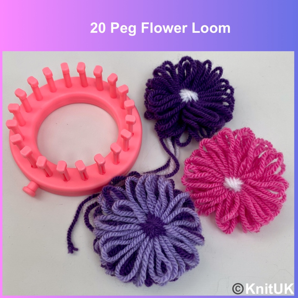 KnitUK Flower Loom: 20 pegs.