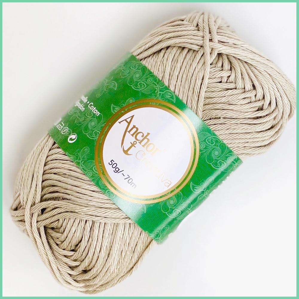 Anchor Creativa Fino 8 ply (50g). 100% Cotton yarn.