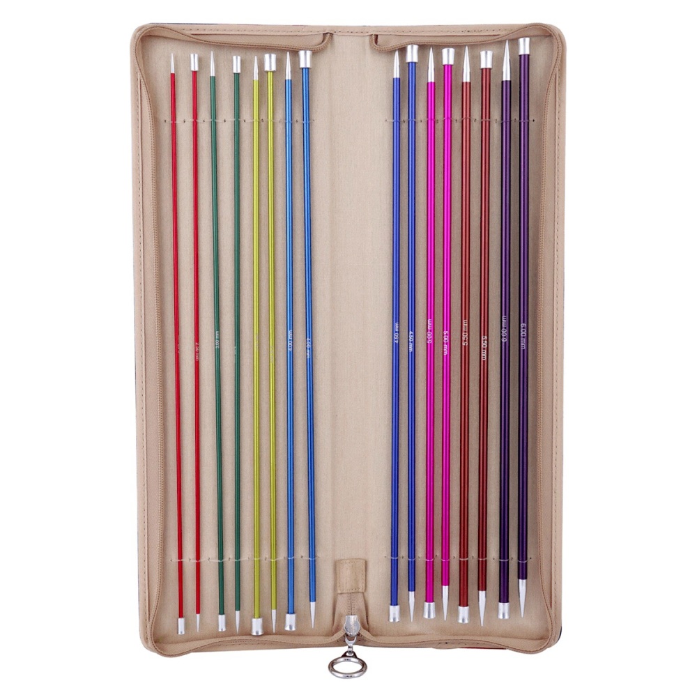 KnitPro Zing Single Pointed Knitting Needles Set. 35cm