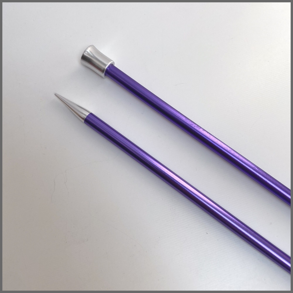 KnitPro Zing Single Pointed Knitting Needles. 35cm (Aluminium). Price s