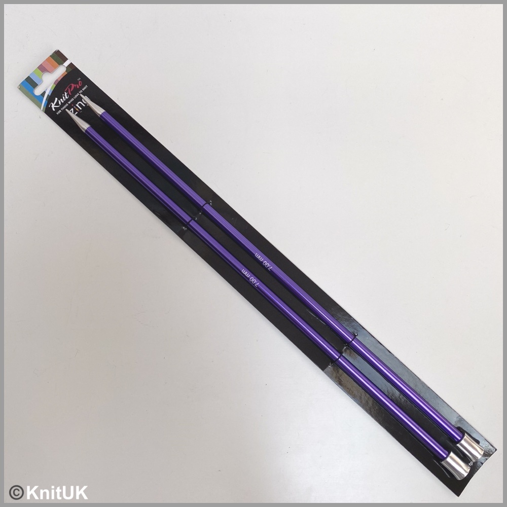 KnitPro Zing 35cm single-end knitting pins package aluminium needles