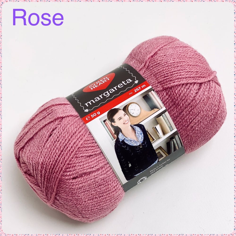 Red Heart Margareta Rose knitting crochet acrylic yarn