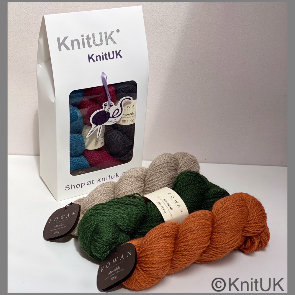 Rowan Moordale british wool alpaca dk yarn knituk box
