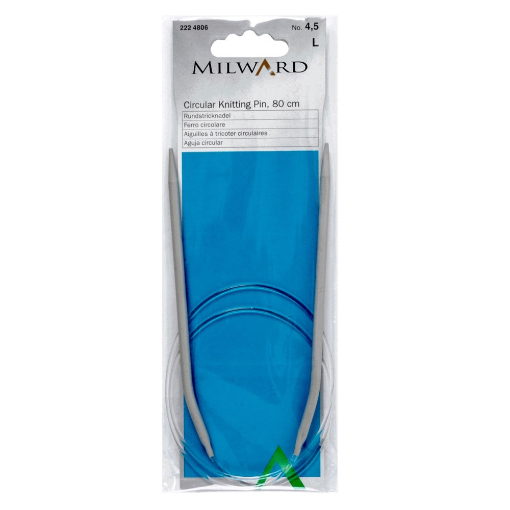 Circular Knitting Needles - Milward. Aluminium (80cm)