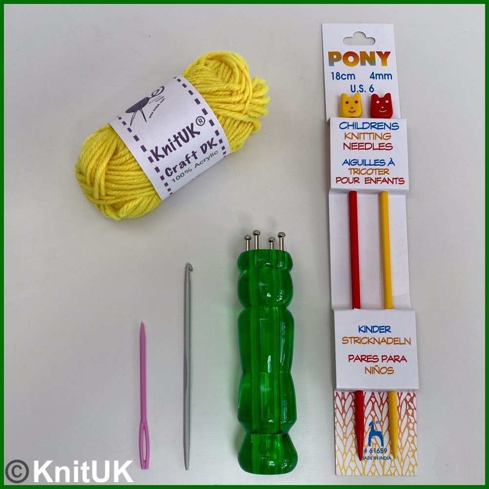 Knitting Dolly & Needles Kit. KnitUK
