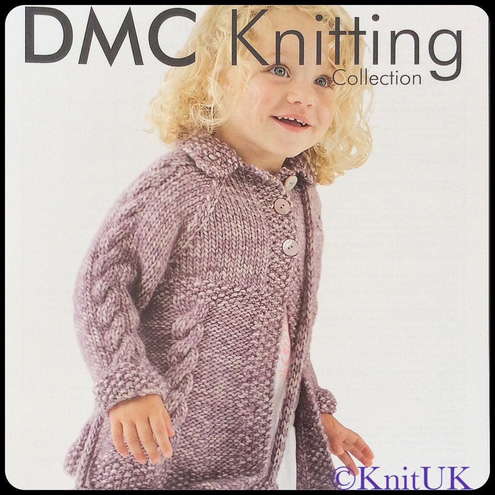 DMC Girl’s Cable Knit Cardigan - Leaflet (Knitting)