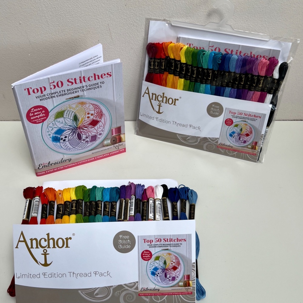 Limited Edition Thread Pack. FREE Stitch Guide (Anchor)