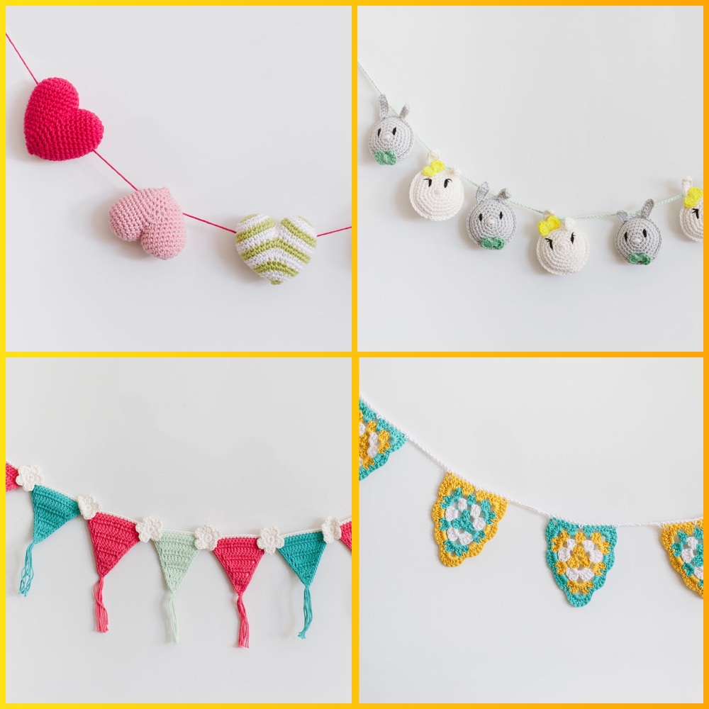 Sirdar happy cotton book 7 seasonal bunting crochet easter home accessories