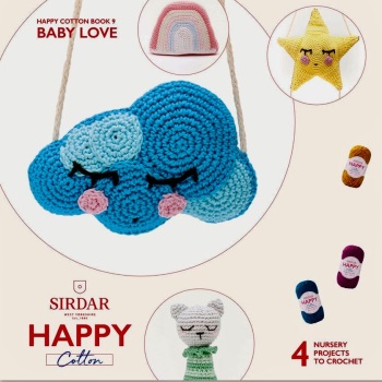  Sirdar Happy Cotton Book 9 - BABY LOVE. Crochet.