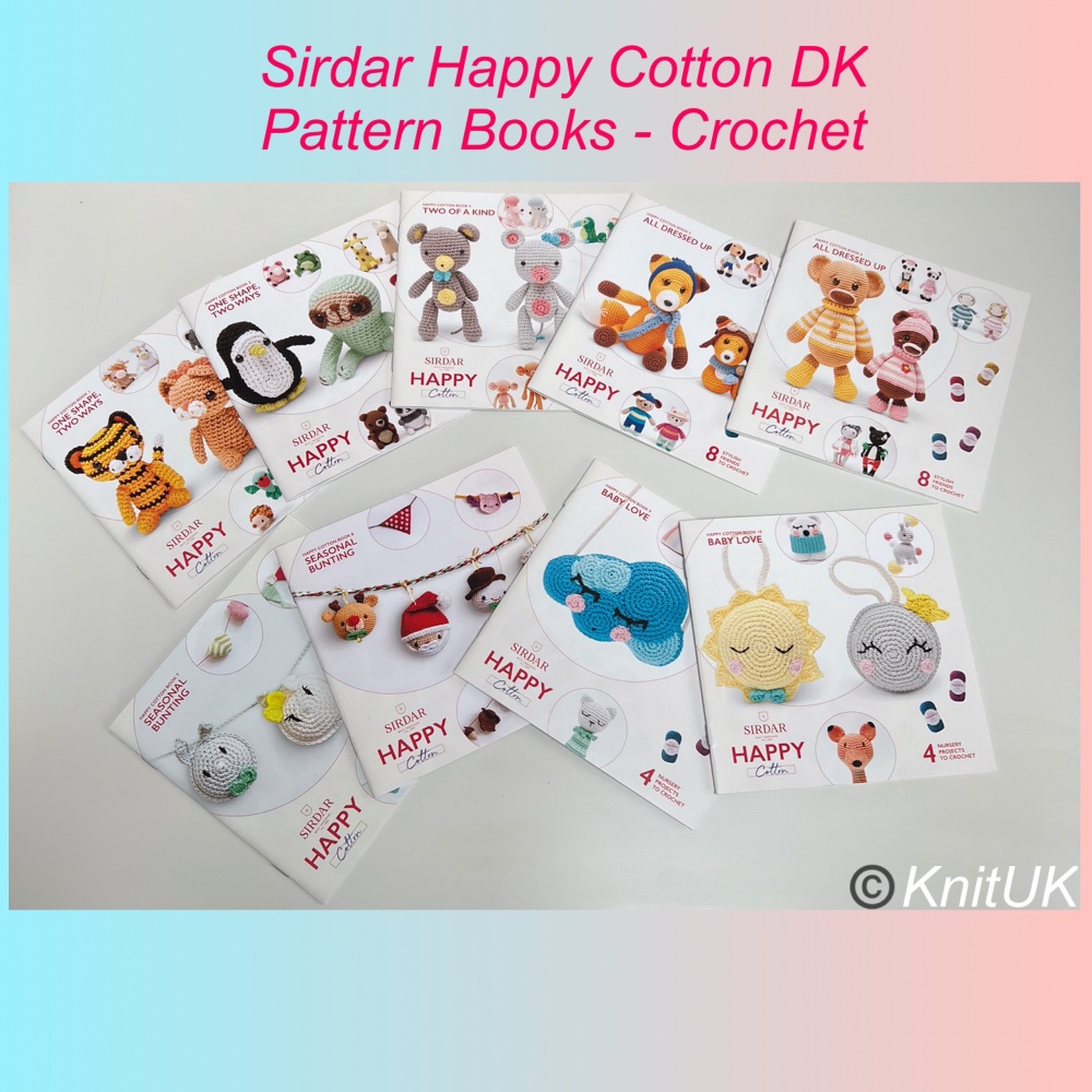 Sirdar happy cotton dk crochet pattern books
