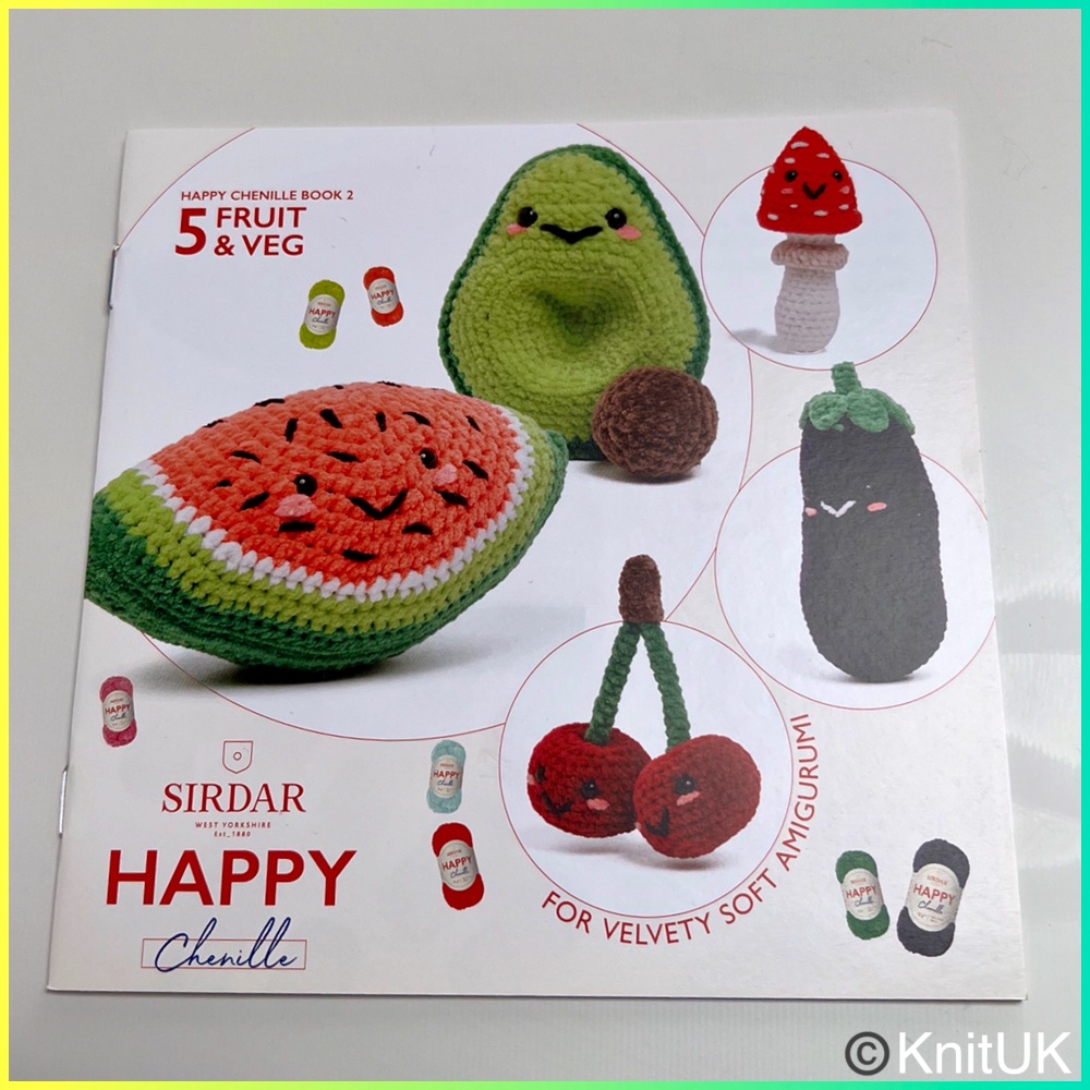 Sirdar Happy chenille book 2 fruit &amp; veg crochet