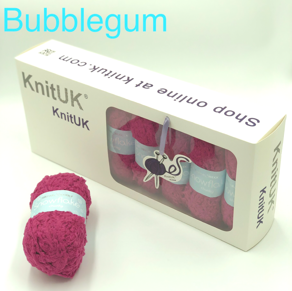 Sirdar snuggly snowflake chunky bubblegum yarn box