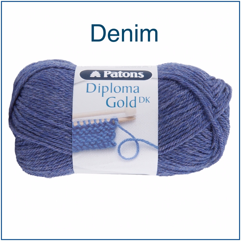 Patons diploma gold dk denim wool loom knitting yarn