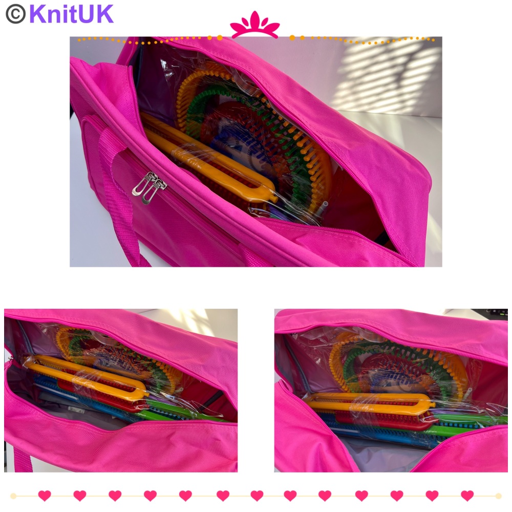 Hobby Gift Sewing machine bag with KnitUK knitting looms