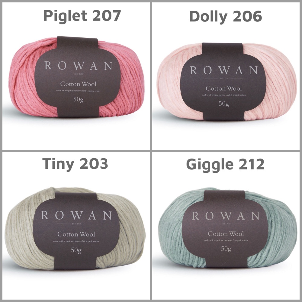 Rowan Cotton Wool dk piglet dolly tiny giggle knitting crochet yarn