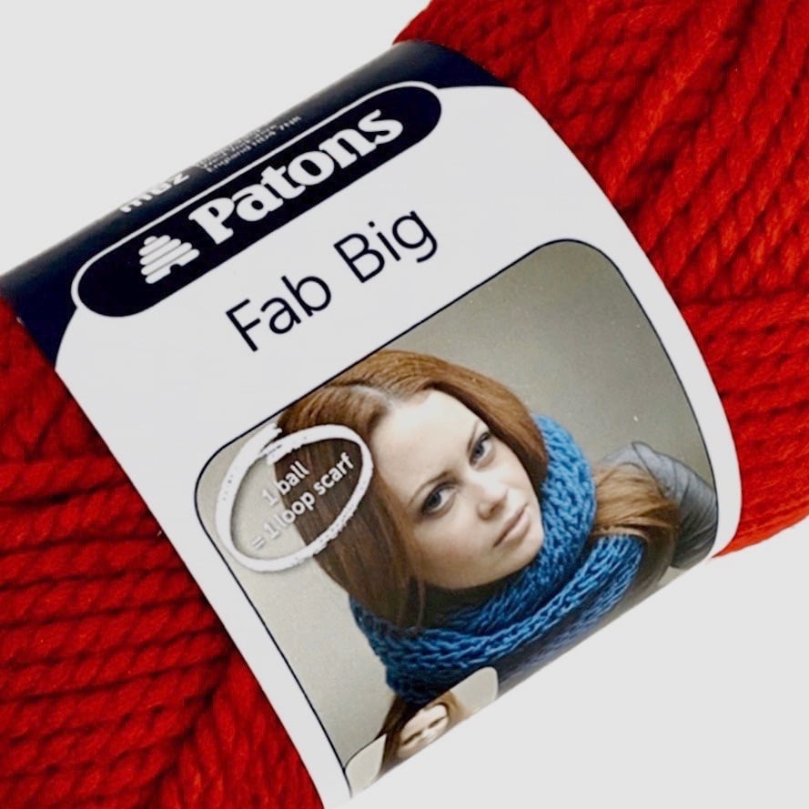 Patons Fab Big. Super chunky yarn (200g). Choose colour