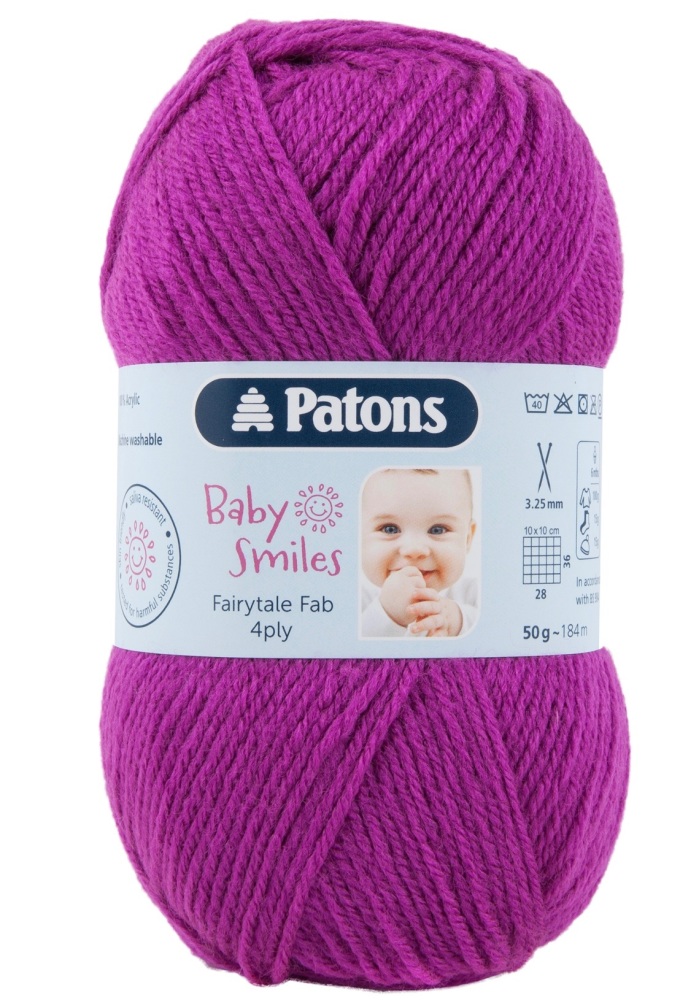 Patons Fairytale Fab 4 Ply(50g) - Baby Smiles. Choose colour.
