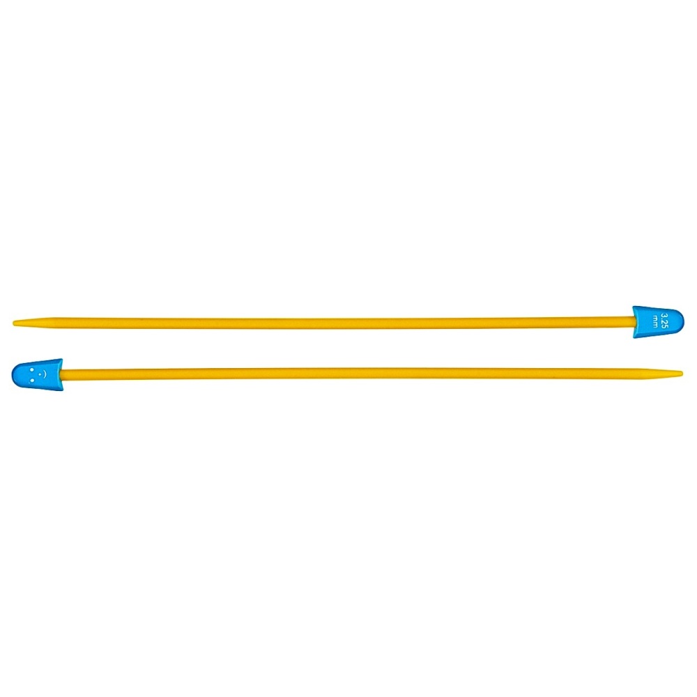 Milward 18cm Children's Single Point Knitting Needles. Plastic (3.25mm)