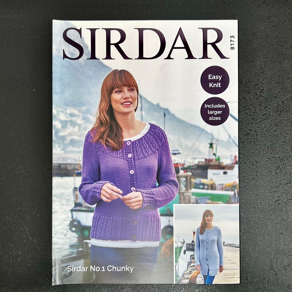 Sirdar Pattern: Cardigan in Sirdar No. 1 and Funky Fur. 8245 Leaflet (Knitt