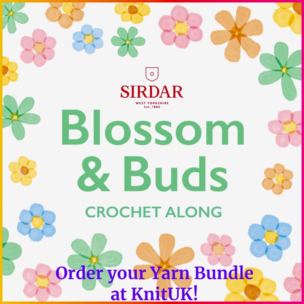 Sirdar CAL 2024 - Blossom & Buds Spring Blanket. Crochet Kit (FREE UK Delivery)