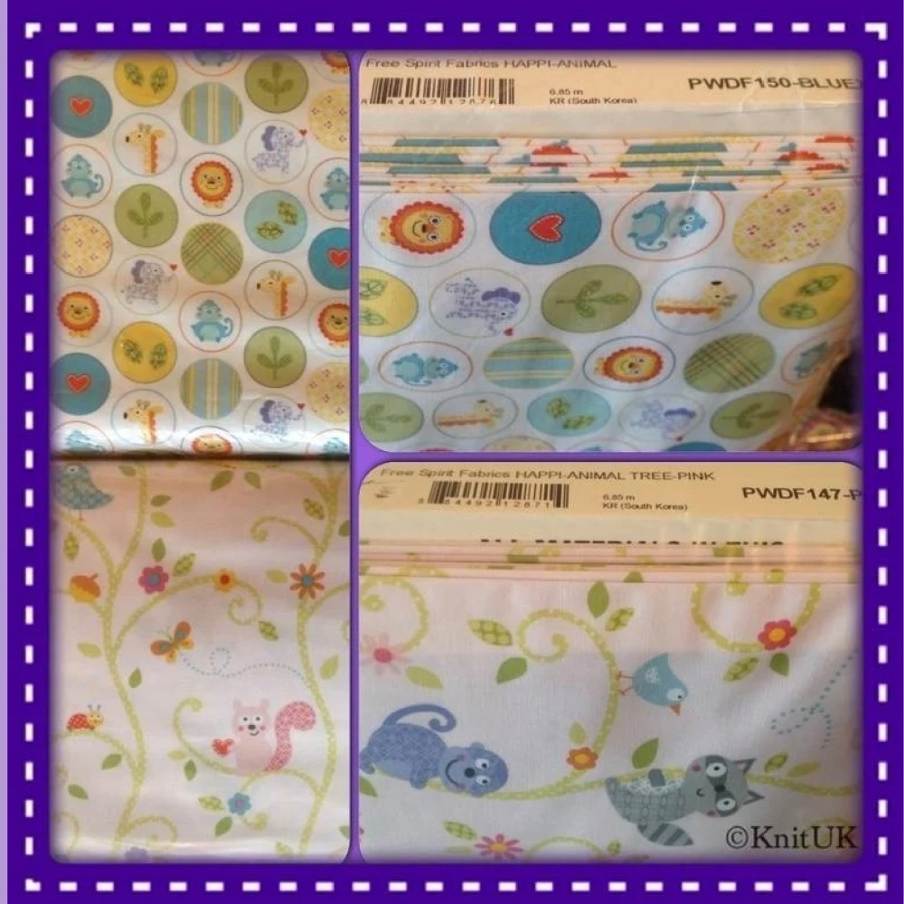 Fabric - Free Spirit Cotton Fabric - Happy Collection by Dena Fishbein Designs -  per metre