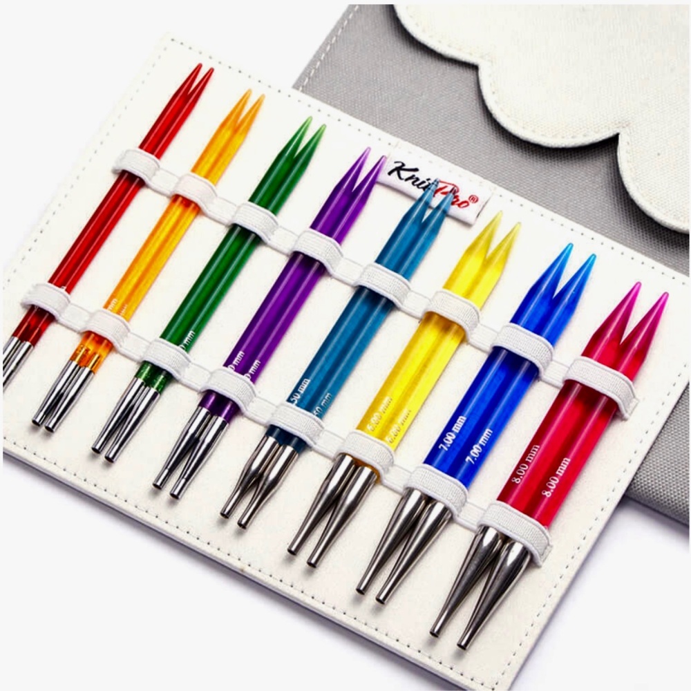 KnitPro Trendz Deluxe Interchangeable Acrylic Knitting Needle Set